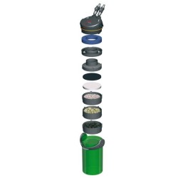 Filtre extérieur avec EHEIM masse filtrante MECH pro BioMECH SUBSTRAT pro mousse ouate et coussin au charbon actif inférieur 300