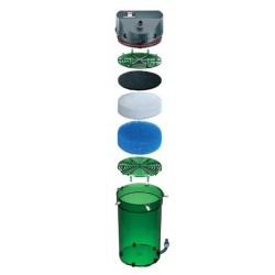 Filtre extérieur avec mousses filtrantes et robinets inférieur 350 l