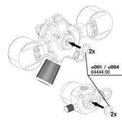 (31)JBL Joint pour ProFlora u/m001 (NOUV) (2x)